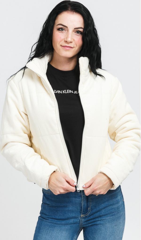 Urban Classics adies Corduroy Puffer Jacket krémová