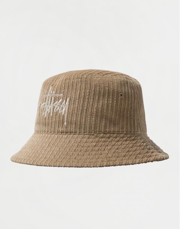 Stüssy Corduroy Big Basic Bucket Hat MAPLE L/XL
