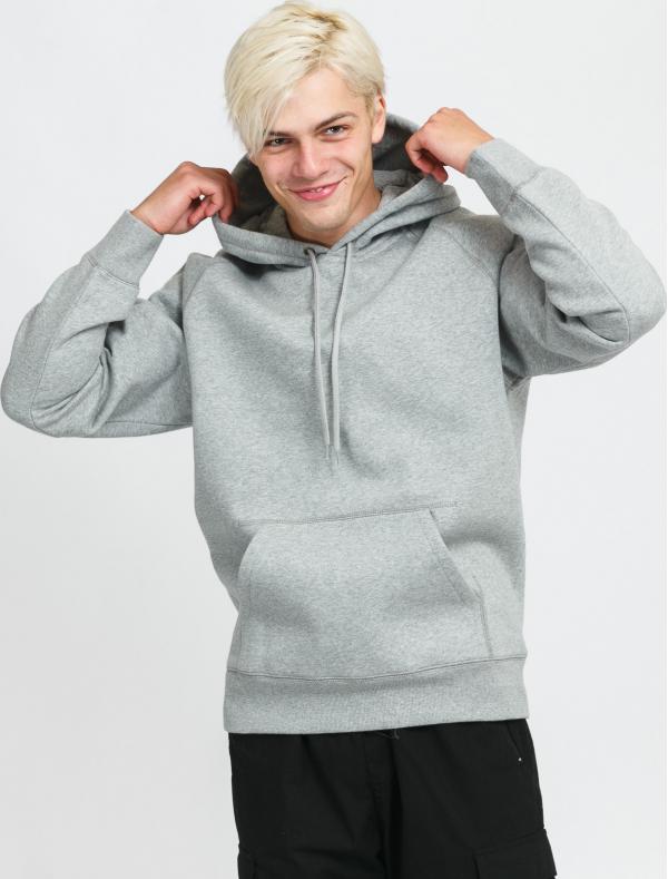 Carhartt WIP Hooded Chase Sweat melange šedá