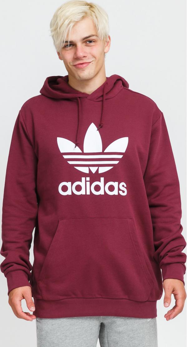 adidas Originals Trefoil Hoody vínová