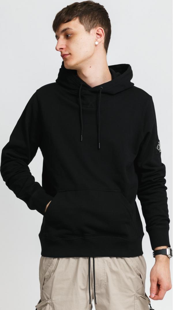 CALVIN KEIN JEANS M onogram Sleeve Hoodie černá