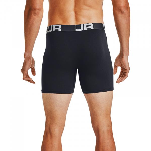 Boxerky Under Armour Charged Cotton 6In 3 Pack Black S