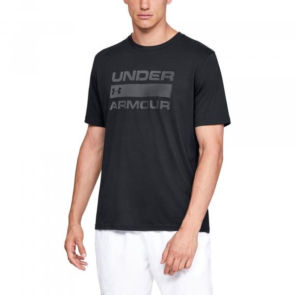 Under Armour Team ISSue Wordmark SS Black/ Rhino Gray