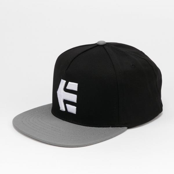 etnies Icon Snapback černá / šedá