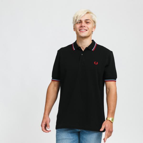 FRED PERRY Twin Tipped Fred Perry Shirt černé / červené / modré