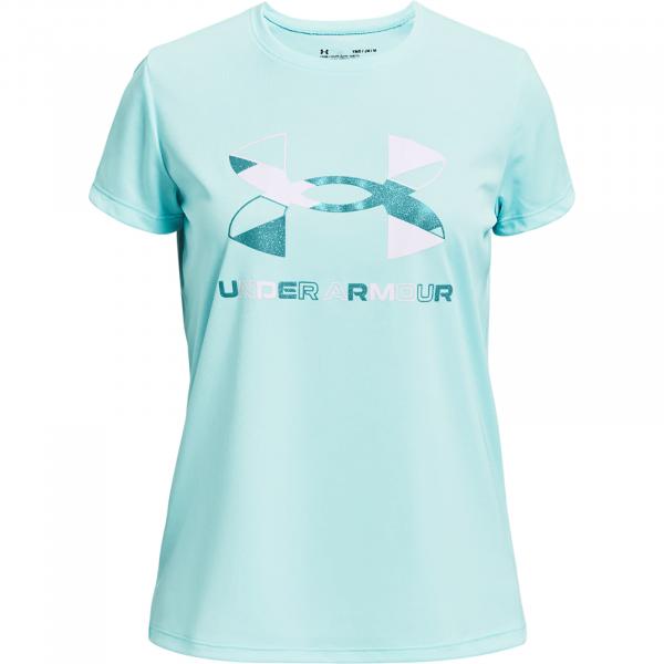 Under Armour Y Tech Graphic Big Logo SS Tee Blue