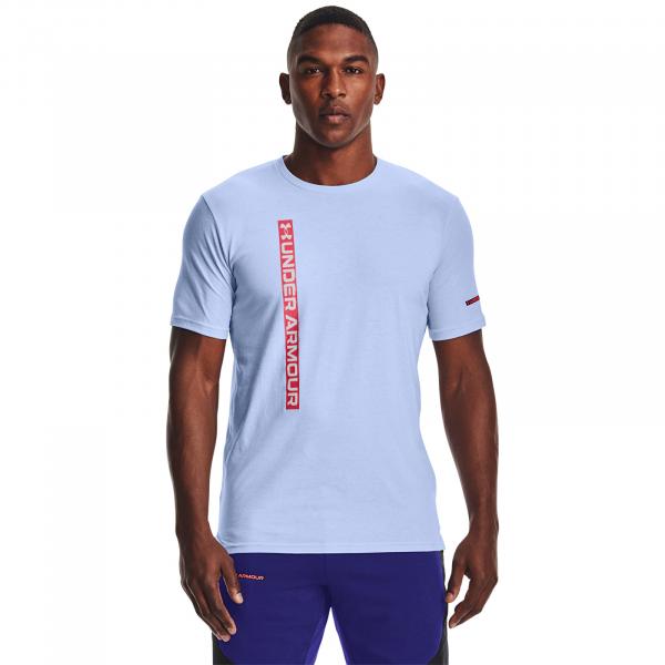 Under Armour Vertical Wordmark Ss Blue