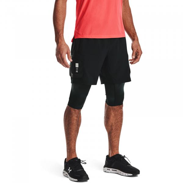 Under Armour Run Anywhere 2N1 Shorts Black