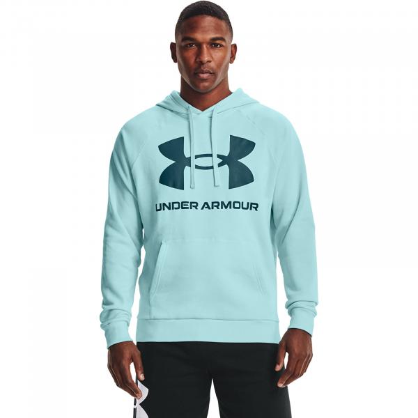 Under Armour Rival Fleece Big Logo Hoodie Blue