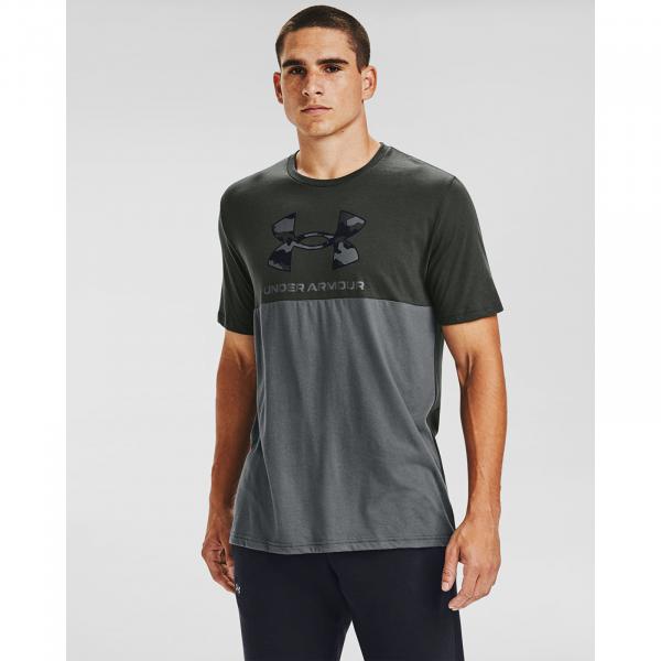 Under Armour Camo Big Logo Ss Green