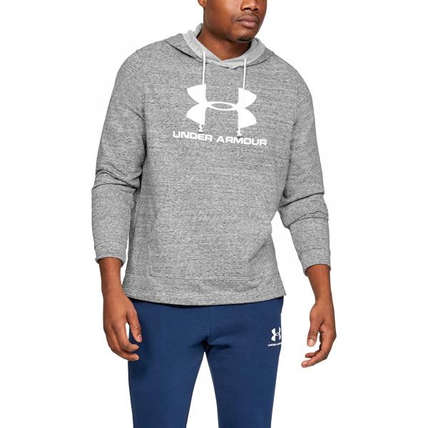 Under Armour Sportstyle Terry Logo Hoodie White