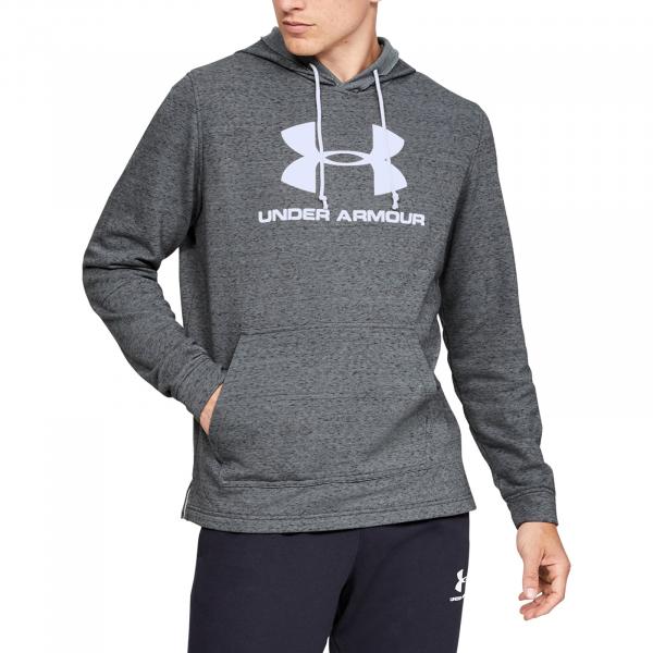 Under Armour Sportstyle Terry Logo Hoodie Grey