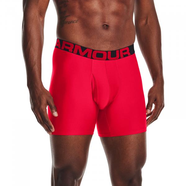 Boxerky Under Armour Tech 6In 2 Pack Red S