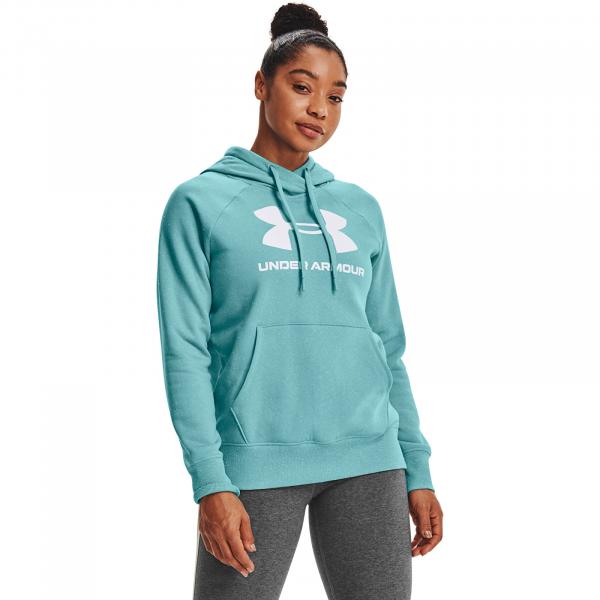 Under Armour Rival Fleece Logo Hoodie Blue