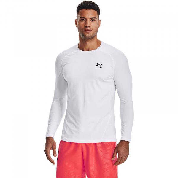 Under Armour Hg Armour Fitted LS White/ Black