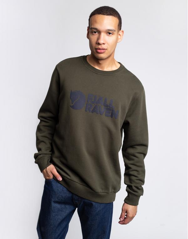 Fjällräven Fjällräven Logo Sweater M 662 Deep Forest XL