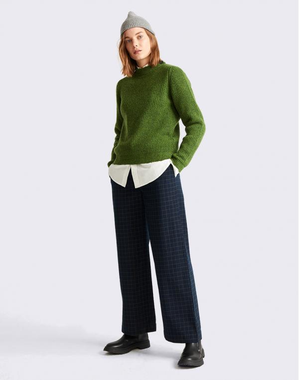 Thinking MU Green Hera Knitted Sweater GREEN XS