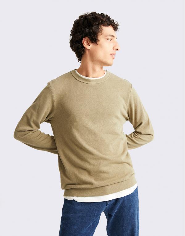 Thinking MU Olive Green Hemp Shiva L/S T-Shirt OLIVE GREEN S