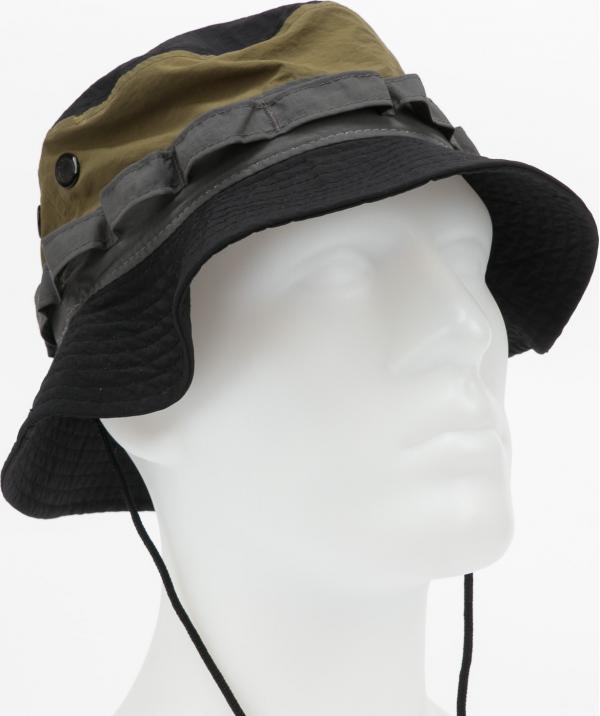 New Era Panelled Adventurer Bucket New Era černý / olivový / tmavě šedý