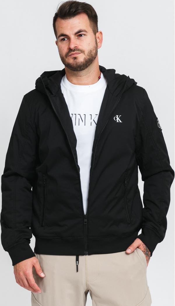 CALVIN KEIN JEANS Hooded Padded Jacket černá