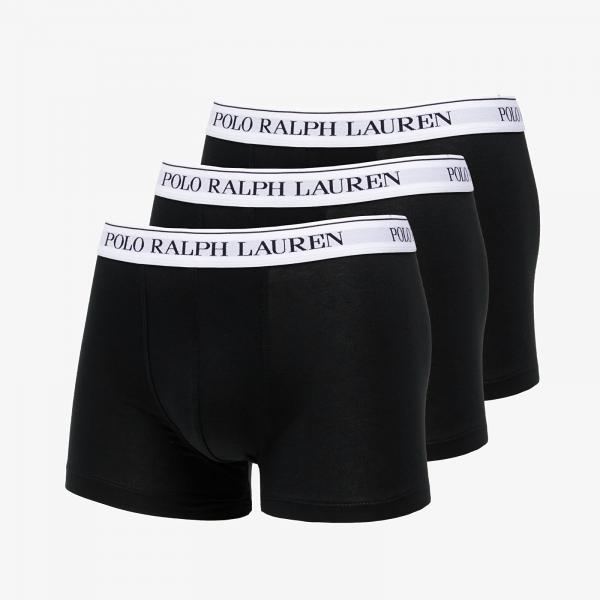 Boxerky Ralph Lauren Classics 3 Pack Trunks Black/ White XL