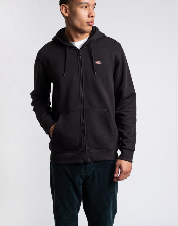 Dickies Oakport Zip Through Hoodie Black L