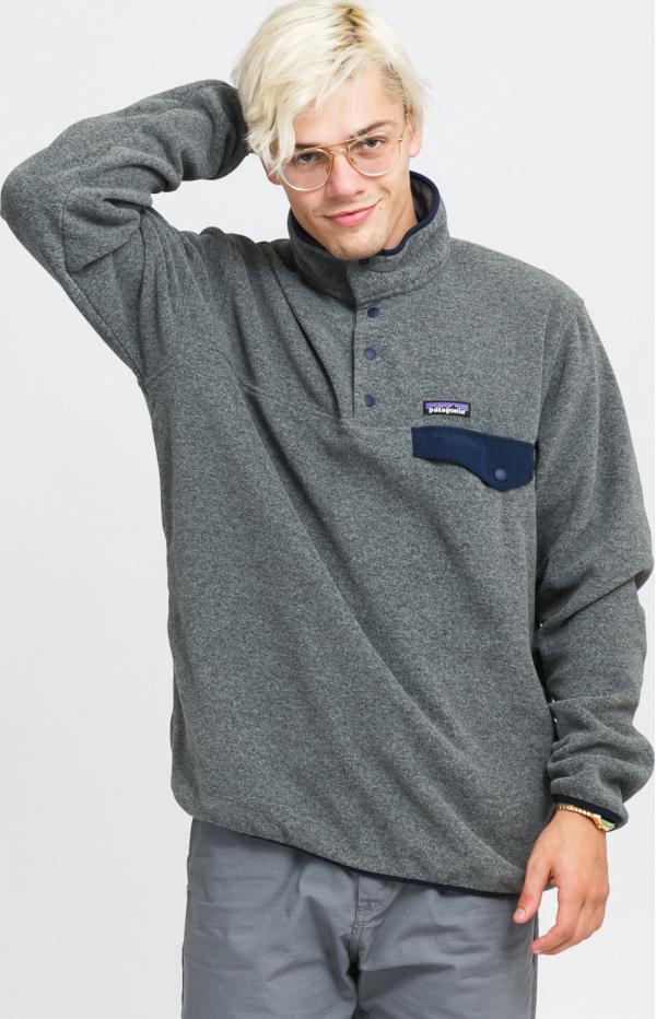 Patagonia M's ightweight Synchilla Fleece Pullover melange tmavě šedá