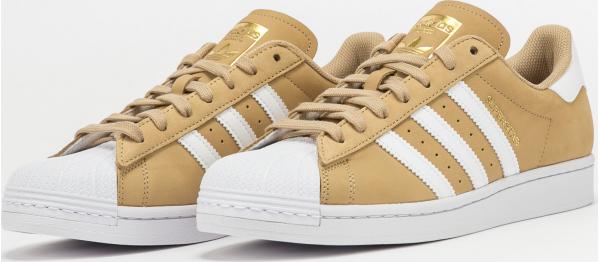 adidas Originals Superstar beiton / ftwwht / goldmt