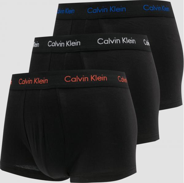Calvin Klein 3 Pack ow Rise Trunks černé
