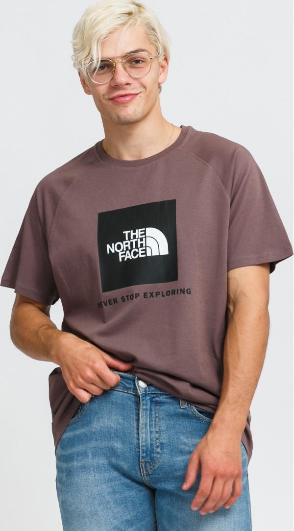 The North Face M Raglan Red Box Tee fialové