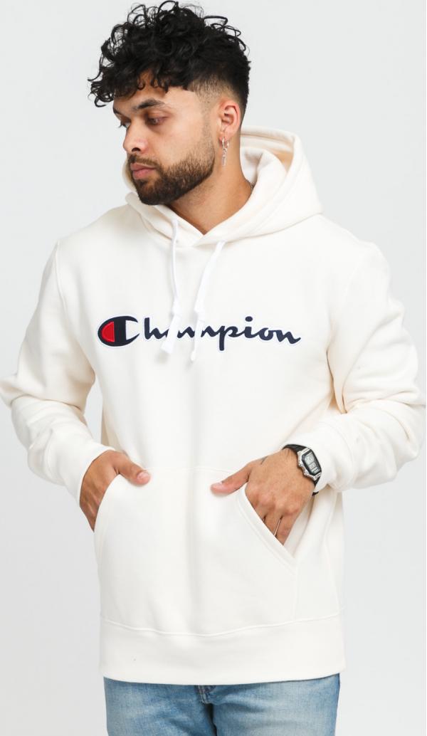 Champion Heavy Combed Organic Cotton Hoodie krémová