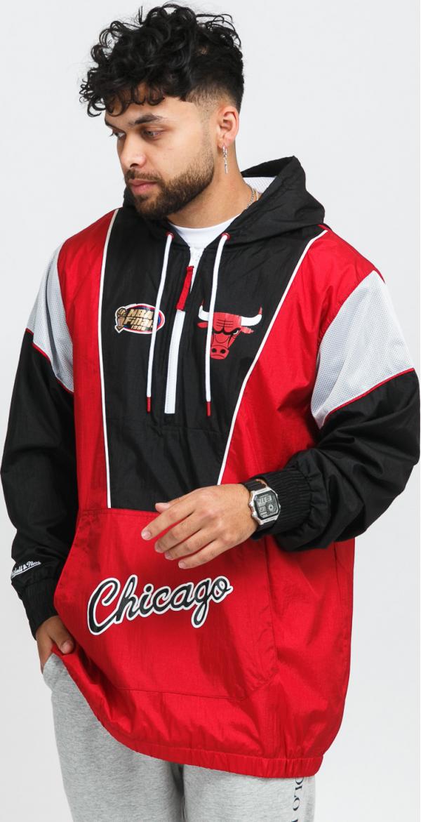 Mitchell & Ness Highlight Reel Windbreaker Chicago Bulls červená / černá