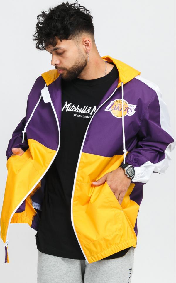 Mitchell & Ness Gameday Lighwieght Windbreaker LA akers žlutá / fialová