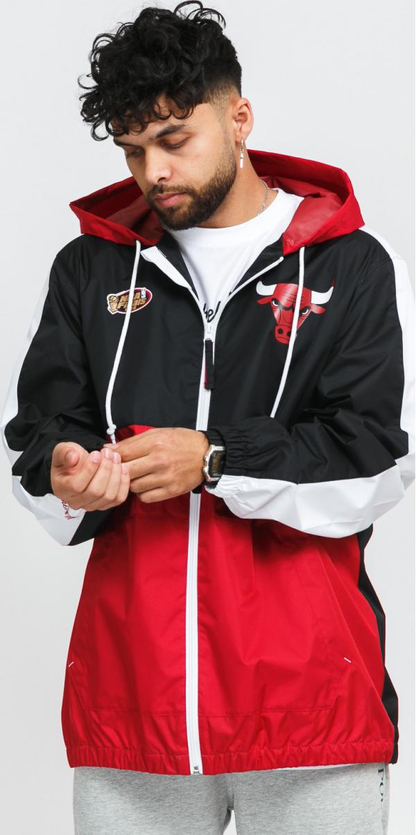 itchell & Ness Gameday ighwieght Windbreaker Chicago Bulls červená / černá