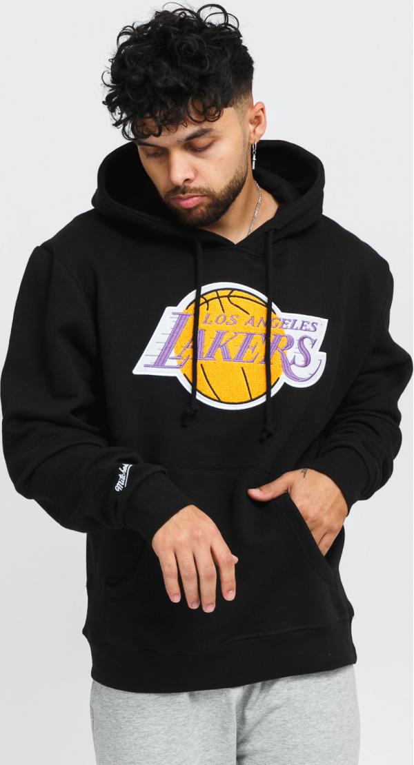 Mitchell & Ness Chenille Logo Hoody LA akers černá