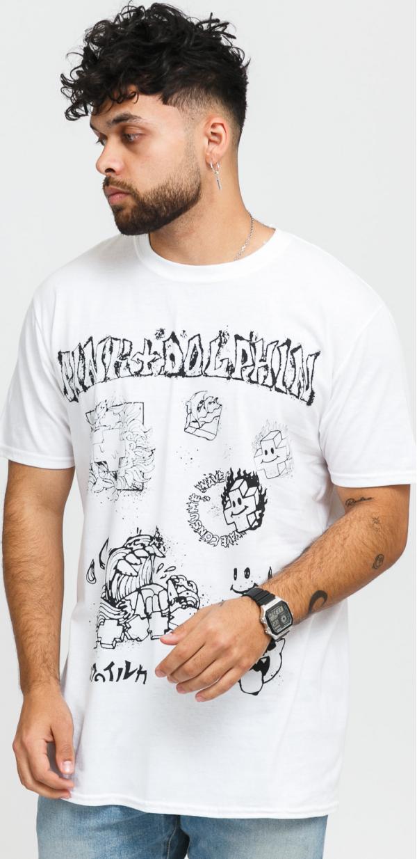 Pink Dolphin Consume Waves Tee bílé