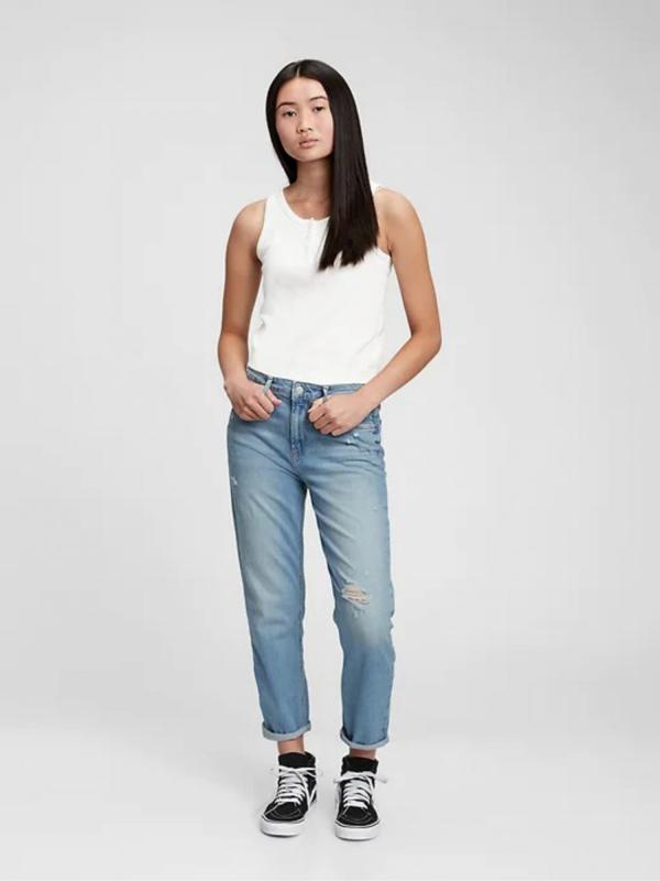 Teen High Rise Girlfriend Washwell™ Jeans dětské GAP