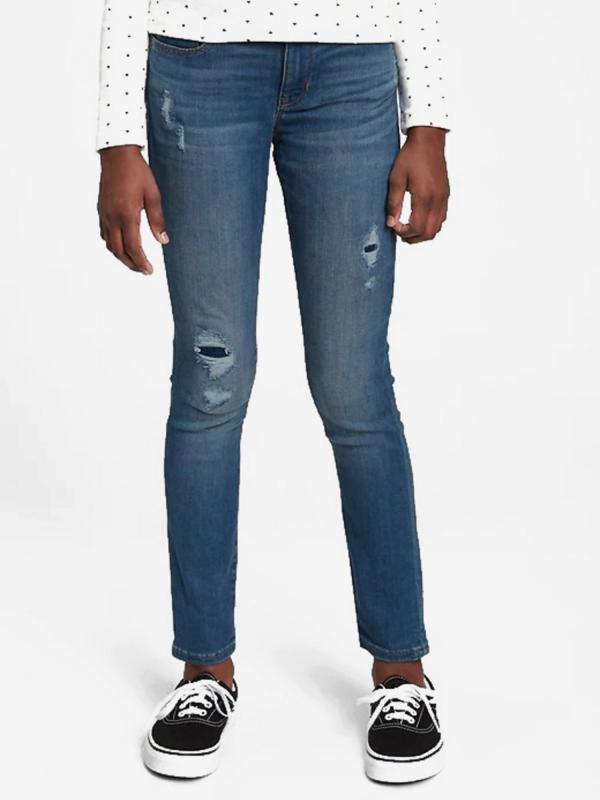 Super Skinny Destructed Washwell™ Jeans dětské GAP