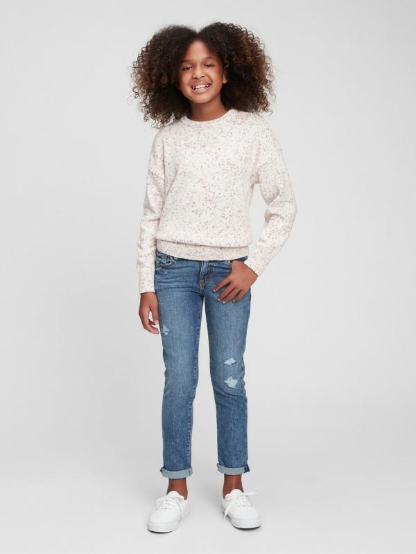 Distressed Girlfriend Washwell™ Jeans dětské GAP