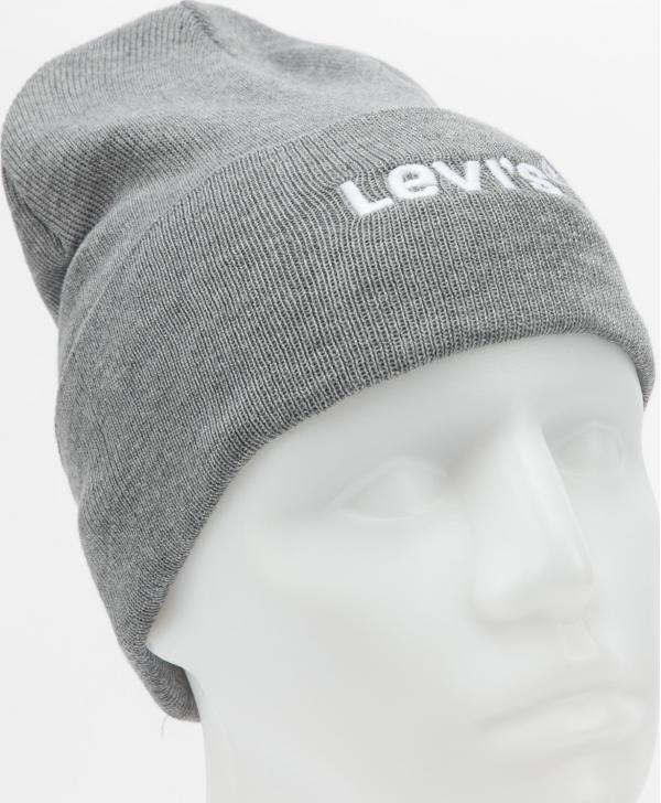 Levi's ® Wordmark Beanie melange šedý