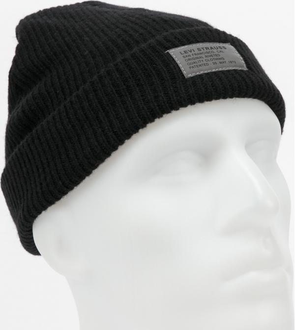 Levi's ® Seasonal Fuzzy Knit Beanie černý