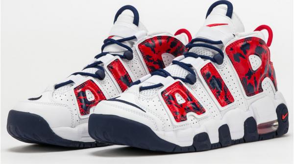 Nike Air More Uptempo (GS) white / university red - blue void