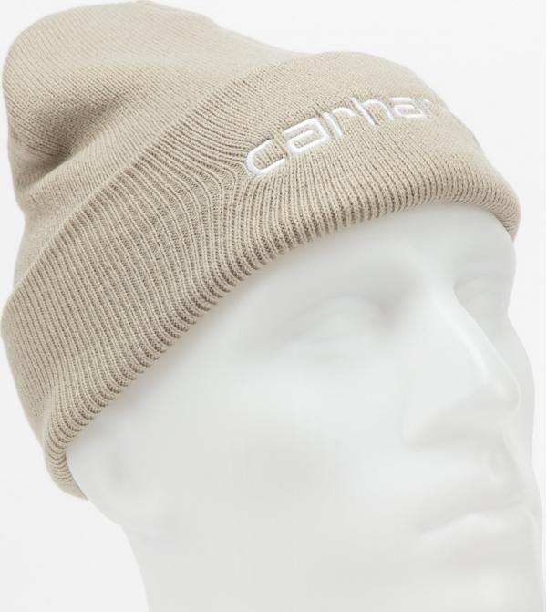 Carhartt WIP Script Beanie světle olivový