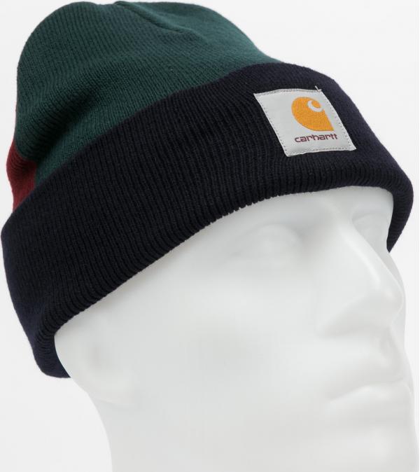 Carhartt WIP Triple Beanie tmavě zelený / navy / vínový