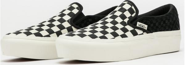 Vans Classic Slip-On Platform (woven) leather / blanc de blanc