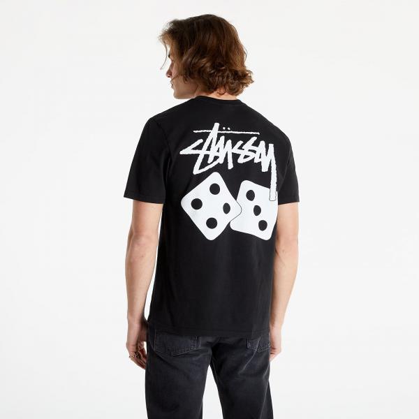 Stüssy Dice Pig. Dyed Tee Black