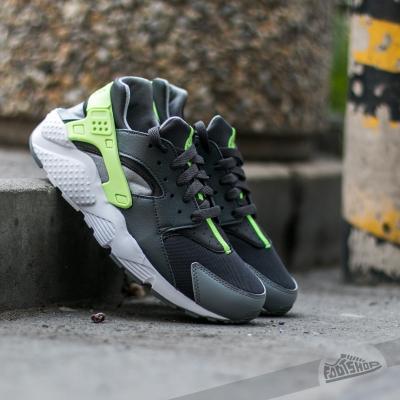 Nike Huarache Run (GS) Anthracite/ Ghost Green-Clear Grey-White
