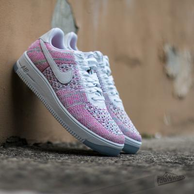 Nike Air Force 1 Flyknit Low White/ White-Radiant Emerald
