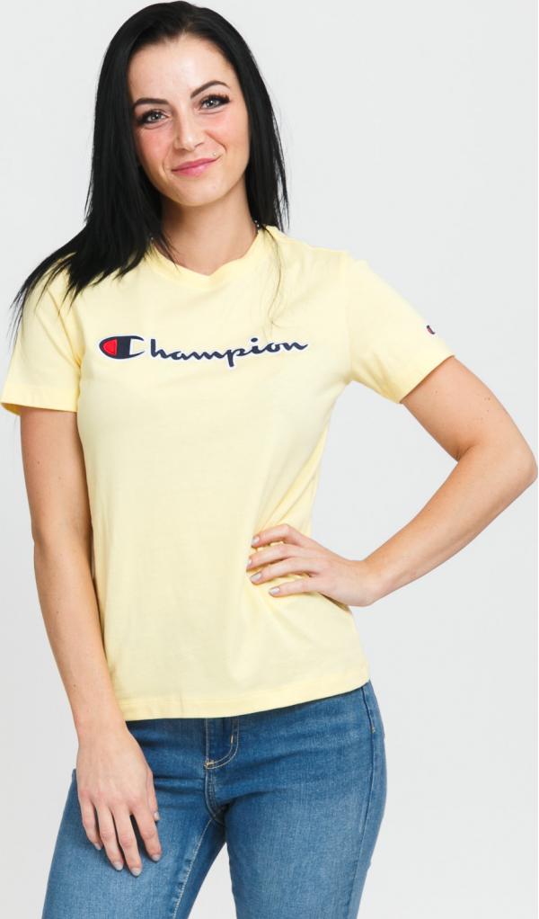 Champion Crewneck T-hirt žluté