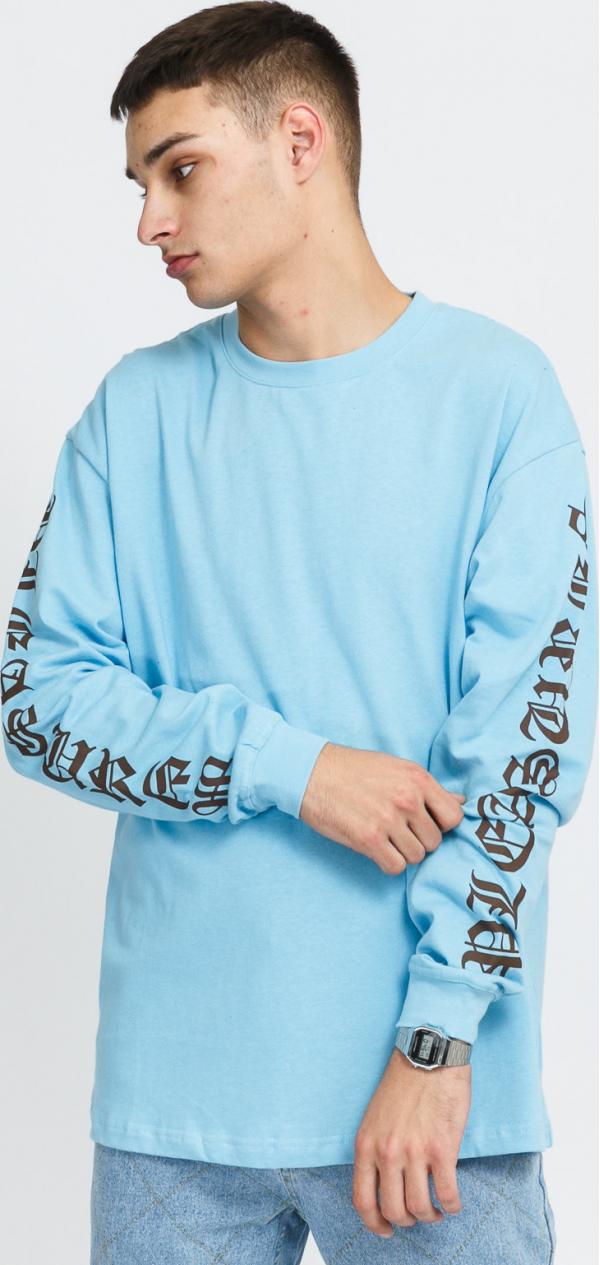 PLEASURES Old E Heavyweight S Tee modré